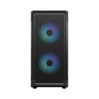 Fractal Design Focus 2 RGB Fekete TG Clear Tint/Midi Tower/Transpar./Fekete