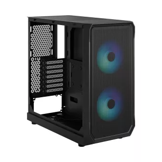 Fractal Design Focus 2 RGB Fekete TG Clear Tint/Midi Tower/Transpar./Fekete