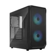 Fractal Design Focus 2 RGB Fekete TG Clear Tint/Midi Tower/Transpar./Fekete