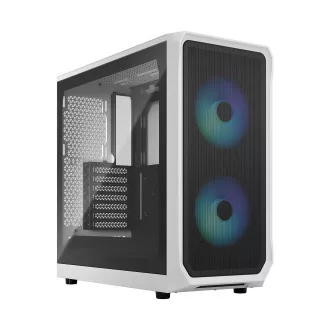 Fractal Design Focus 2 RGB White TG Clear Tint/Midi Tower/Transpar./Fekete-fehér és fehér