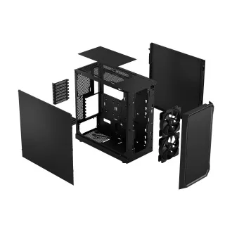 Fractal Design Focus 2 Black Solid/Midi Tower/Fekete