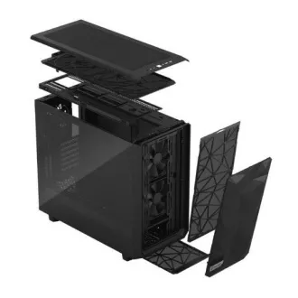 Fractal Design Meshify 2 Fekete TG Light Tint/Midi Tower/Transpar./Fekete