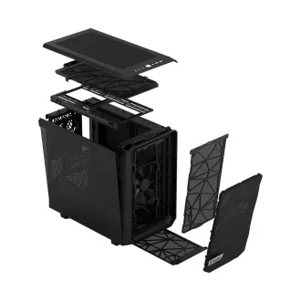 Fractal Design Meshify 2 Nano Black TG Dark Tint/Mini ITX/Transpar./Fekete Fractal Design Meshify 2 Nano Black TG Dark Tint/Mini ITX/Transpar./Fekete
