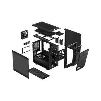 Fractal Design Meshify 2 Nano Black TG Dark Tint/Mini ITX/Transpar./Fekete Fractal Design Meshify 2 Nano Black TG Dark Tint/Mini ITX/Transpar./Fekete