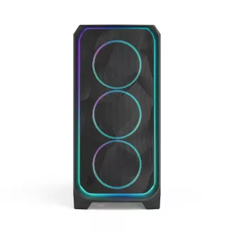 Fractal Design Meshify 3 XL Ambient Pro/Big Tower/Transpar./Fekete