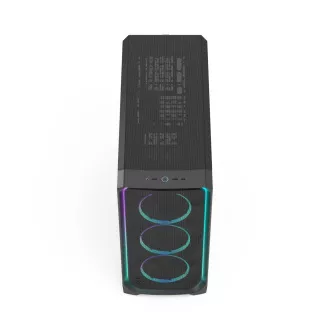 Fractal Design Meshify 3 XL Ambient Pro/Big Tower/Transpar./Fekete