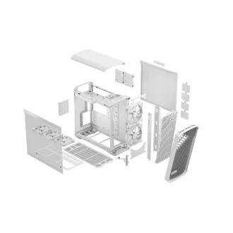 Fractal Design Torrent RGB White TG Clear Tint/Midi Tower/Transpar./Fehér