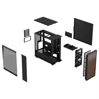 Fractal Design North Charcoal Black TG Dark/Midi Tower/Transpar./Fekete