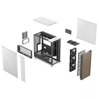 Fractal North XL/Midi Tower/Fehér