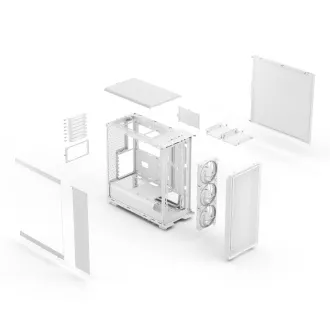 Fraktális korszak/Midi Tower/Transpar./White