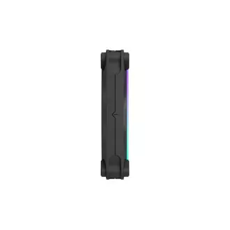 Fractal Design Momentum 12 RGB, 3-as csomag, Fekete