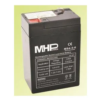 Pb akkumulátor MHPower VRLA AGM 6V/4,5Ah (MS4.5-6) Pb akkumulátor MHPower VRLA AGM 6V/4,5Ah (MS4.5-6)