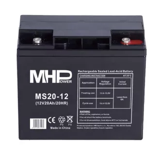 MHPower MS20-12 AGM 12V/20Ah T5 ólomsavas akkumulátor