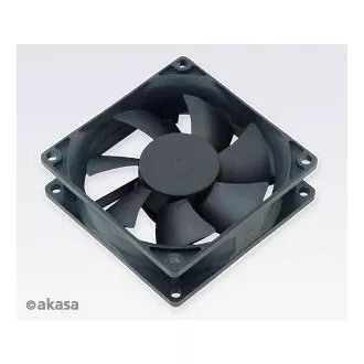 Kiegészítő ventilátor Akasa 80x80x25 fekete OEM L