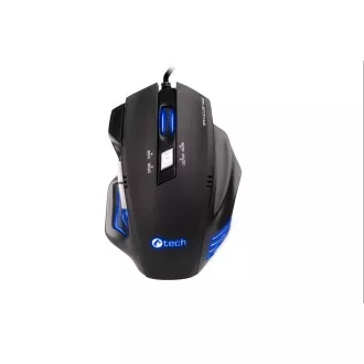 C-TECH Akantha/Herring/Optikai/jobbkezes/2 400 DPI/Vezeték nélküli USB/Kék
