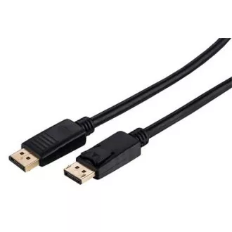 C-TECH DisplayPort 1.2 kábel, 4K@60Hz, M/M, 1m