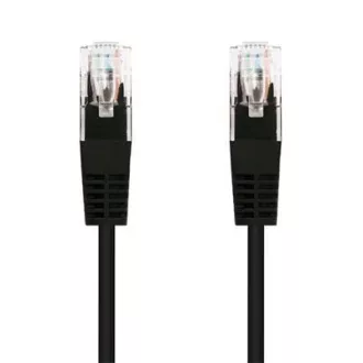C-TECH patchkábel Cat5e, UTP, fekete, 0,25m