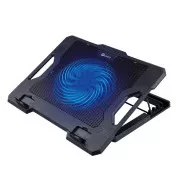 C-TECH CLP-S100 hűtőpárna, 17", 1x 140mm, 2x USB, kék háttérvilágítás