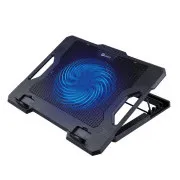 C-TECH CLP-S100 hűtőpárna, 17", 1x 140mm, 2x USB, kék háttérvilágítás