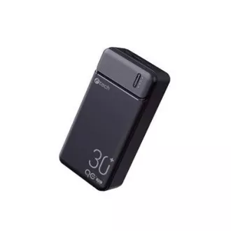 Powerbank C-tech 30000mAh, Li-Pol, 20W, USB-C/USB-A/mikro USB