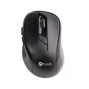 C-TECH egér WLM-02/Ergonomikus/optikai/jobbkezes/1 600 DPI/vezeték nélküli USB/fekete
