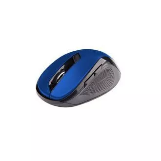 C-TECH egér WLM-02/Ergonomikus/optikai/jobbkezes/1 600 DPI/vezeték nélküli USB/fekete-kék