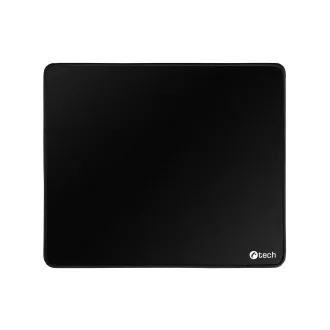 Egérpad C-TECH MP-01, fekete, 320x270x4mm, varrott szegélyekkel
