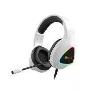 C-TECH Midas Gaming Headset (GHS-17W), alkalmi játék, RGB háttérvilágítás, fehér színben