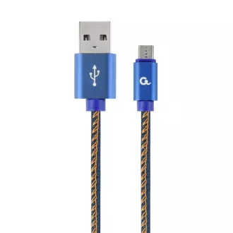 Gembird fonott sűrű USB-A/microUSB kábel 1m