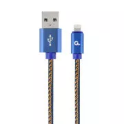 Gembird fonott farmer USB-A/Lightning kábel 2m