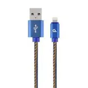 Gembird fonott farmer USB-A/Lightning kábel 2m