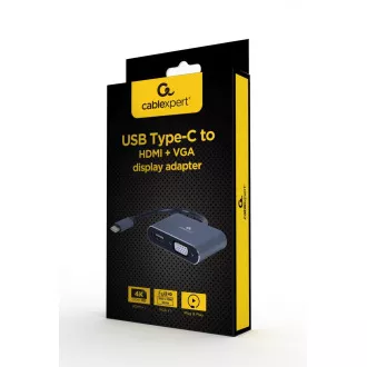 Gembird USB-C/HDMI, VGA adapter