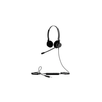 Jabra BIZ 2300/Stereo/USB/Wire/Fekete