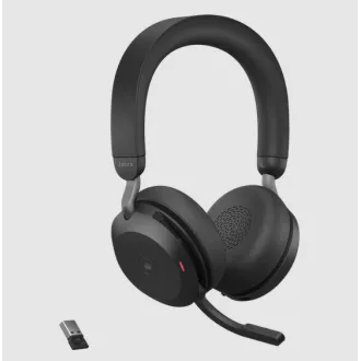 Jabra Evolve2 75/Stereo/ANC/USB-C/BT/Vezeték nélküli/Fekete