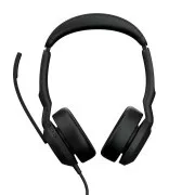 Jabra Evolve2 50/Stereo/ANC/USB/Wire/BT/Wireless/MS/Fekete