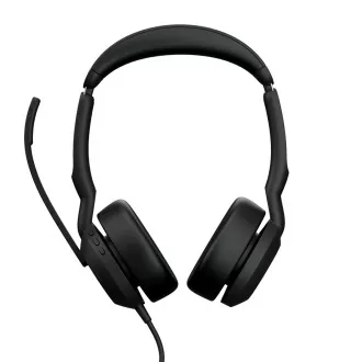 Jabra Evolve2 50/Stereo/ANC/USB/Wire/BT/Wireless/MS/Fekete