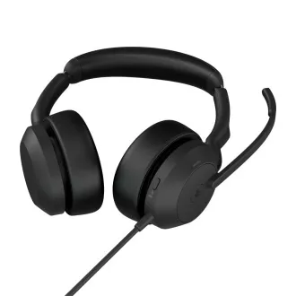 Jabra Evolve2 50/Stereo/ANC/USB/Wire/BT/Wireless/MS/Fekete