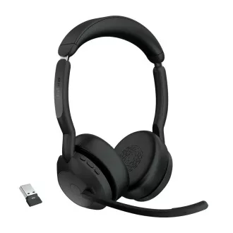 Jabra Evolve2 55/Stereo/ANC/USB/BT-USB/Vezeték nélküli/Fekete