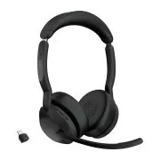 Jabra Evolve2 55/Stereo/ANC/USB-C/BT-USB/Vezeték nélküli/Fekete