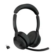 Jabra Evolve2 55/Stereo/ANC/USB-C/BT-USB/Wireless/MS/Fekete