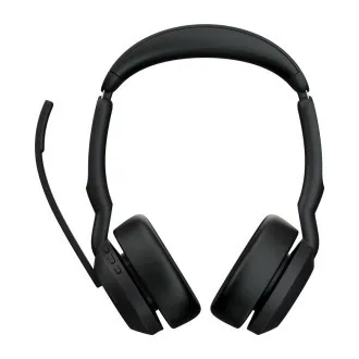 Jabra Evolve2 55/Stereo/ANC/USB-C/BT-USB/Wireless/MS/Fekete