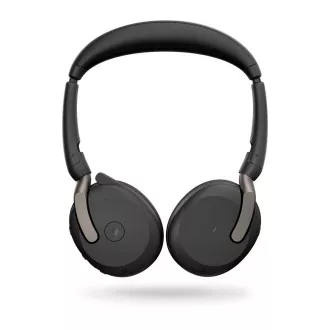 Jabra Evolve2 65 Flex/Stereo/ANC/USB/BT-USB/Wireless/MS/Fekete
