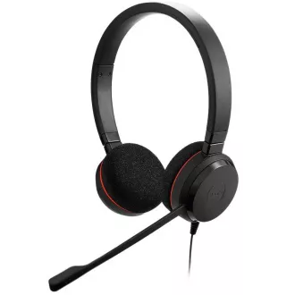 Jabra Evolve 20 SE, sztereó UC, USB C/A, bőr