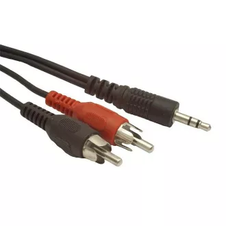 GEMBIRD minijack kábel 3.5mm - 2x RCA M/M 2,5m