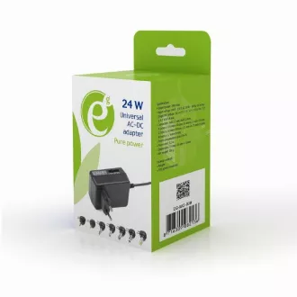 GEMBIRD univerzális AC-DC adapter, 24 W
