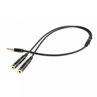 GEMBIRD 3,5 mm-es jack audio mikrofon reduktor, 20 cm, 2xF/M, 4pin