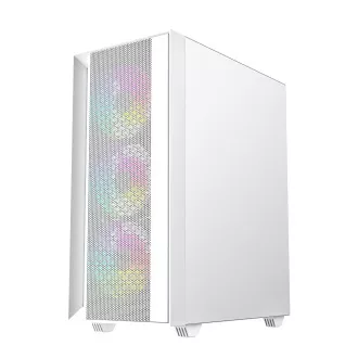 Gembird Fornax 4000 ARGB/Midi Tower/Transpar./Fehér