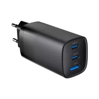 GEMBIRD PD töltő 1xUSB-A 2xUSB-C 67W fekete