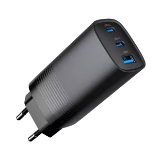 GEMBIRD PD töltő 1xUSB-A 2xUSB-C 67W fekete
