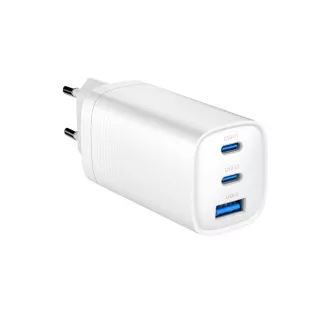 GEMBIRD PD töltő 1xUSB-A 2xUSB-C 67W fehér